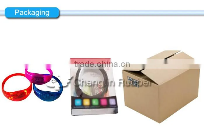 Glowing sound activated bracelet,silicone glowing sound activated bracelet,trendy glowing sound activated bracelet