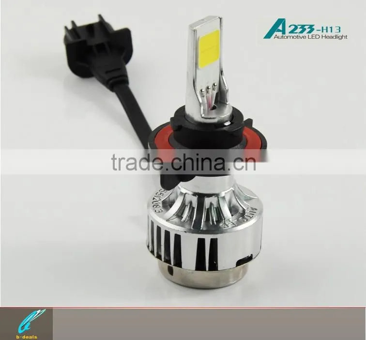 B-deals factory price super bright A233 h13 led headlight bulb h13 cob led chips headlight