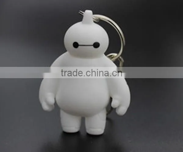 Cartoon Action Figure Plastic Keychain for Promotion Keychains For Kids