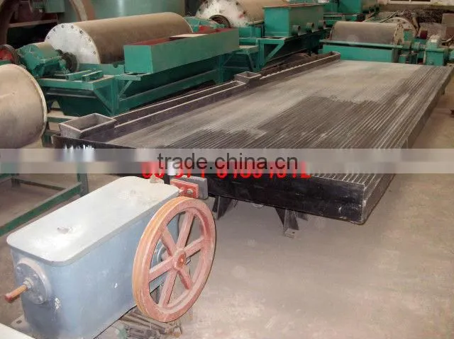 Iron ore separation shaking tables