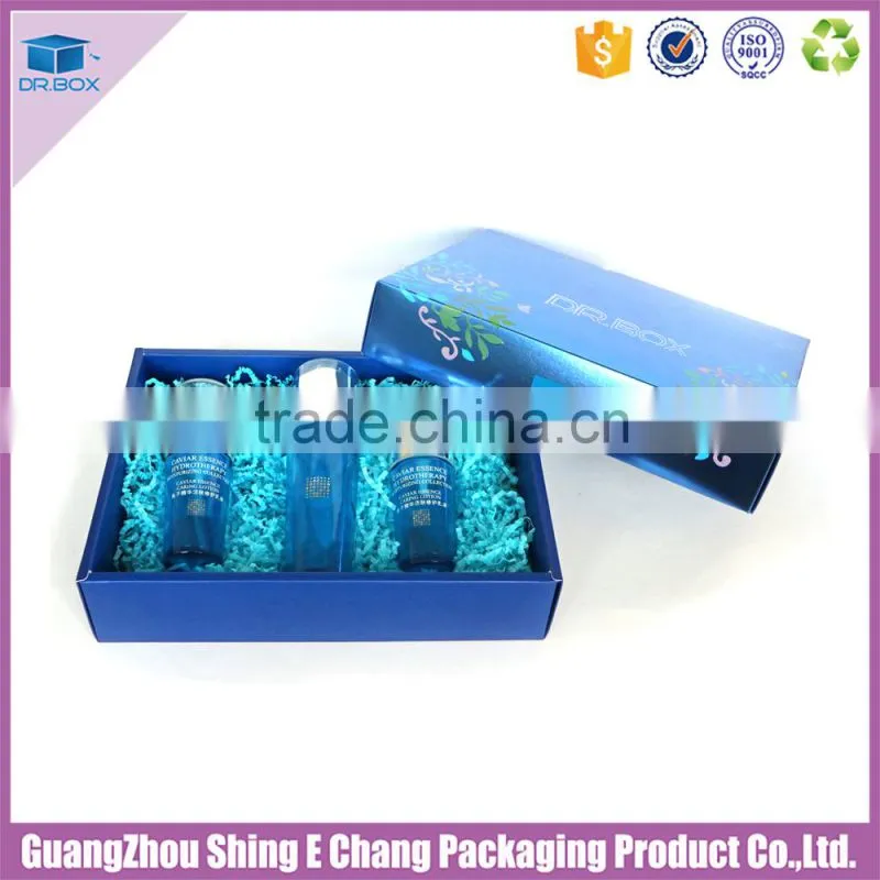 Custom logo design smooth surface recycled cosmetic packaging