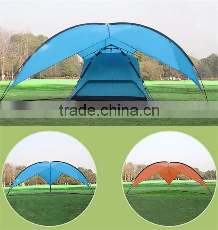 Double Layer 3-4 Person Triangle Sport Emergency Shelter Folder Largest Camping Tent