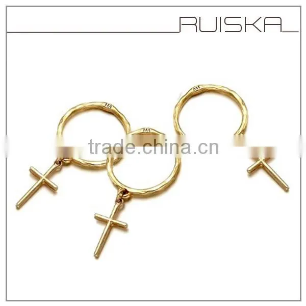 All Match Simple Design Cross Ring