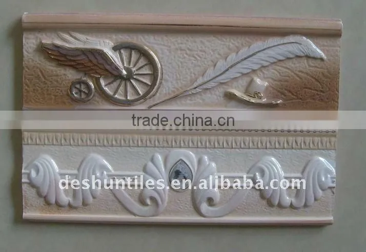 High Quality Fashion Design Ceramic bathroom border tile