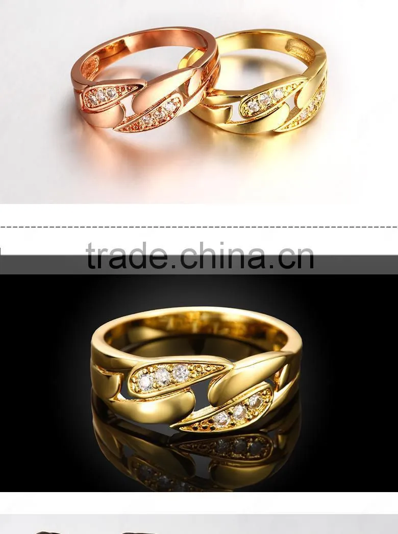 New hong kong gold plated jewelry wedding ring wholesale