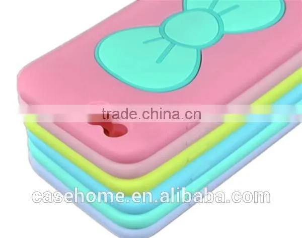 for iphone5/5s New Rabbit Ear Silicone TPU soft Stand cover case