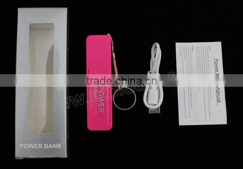 Comsumer electronics mobile 2600mah fashion power bank