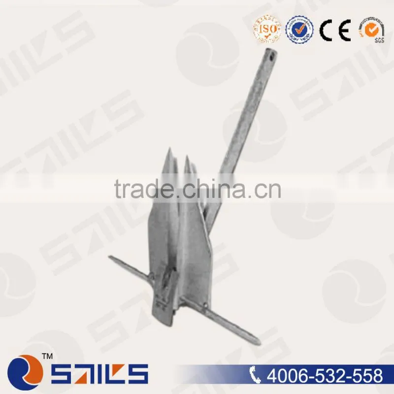5LB Marine Hardware Hot Dip Galvanized Cast Grapnel Folding Anchor