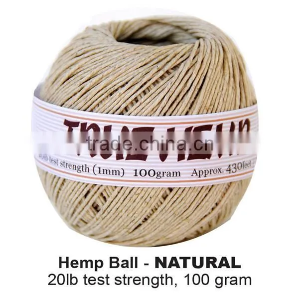 1mm Natural Hemp Twine Cord Dyed in Different Color