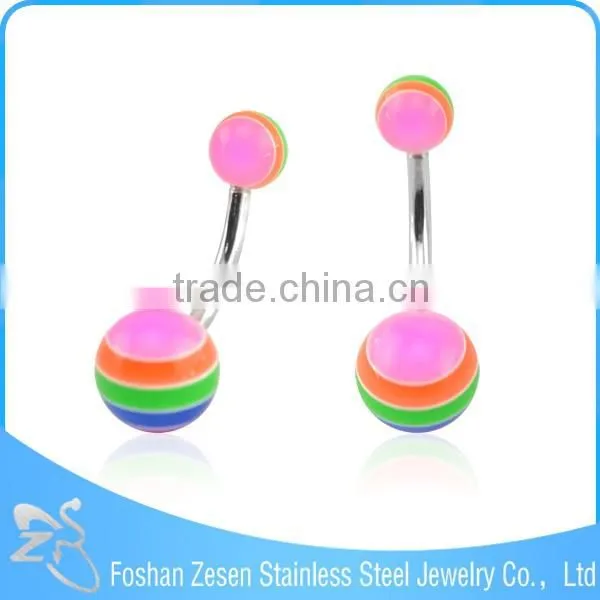 Colorful Belly Button Navel Rings Titanium Belly Rings Resin Belly Rings