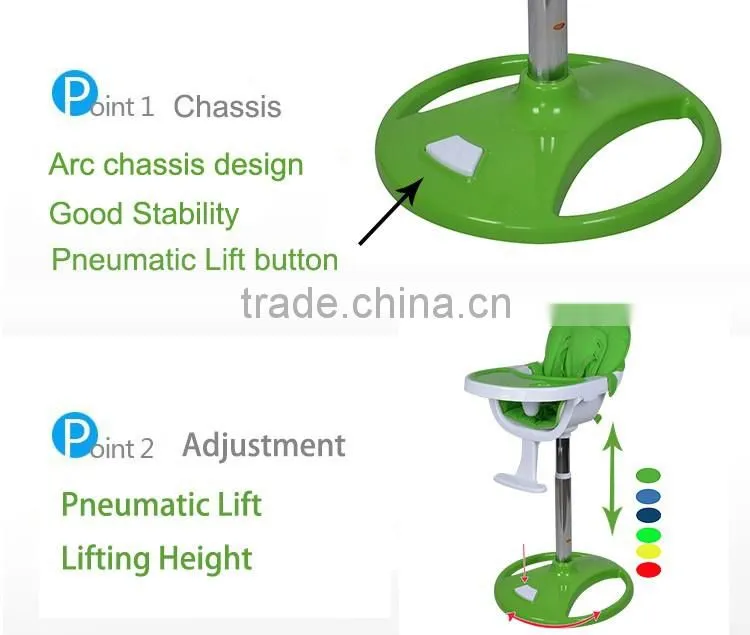 2016 Hot Sales Promotion Quality Guarantee Modern Swivel Multi Height 350 Degree Highchair Baby High Chair Online Shopping