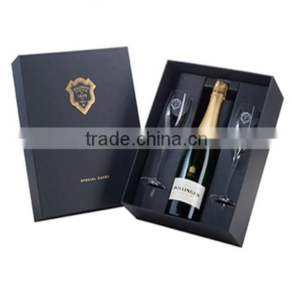 High Quality Fashion Custom clear wine glass box