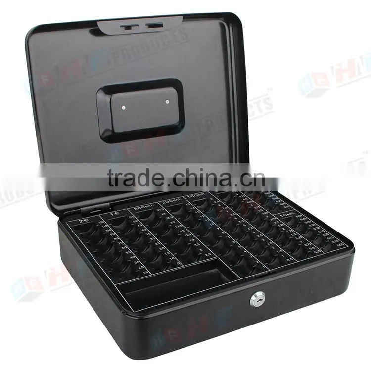2016 Hot Selling Print logo Steel Material Square Shape Money Box Coin Box , saving box , coin storage box
