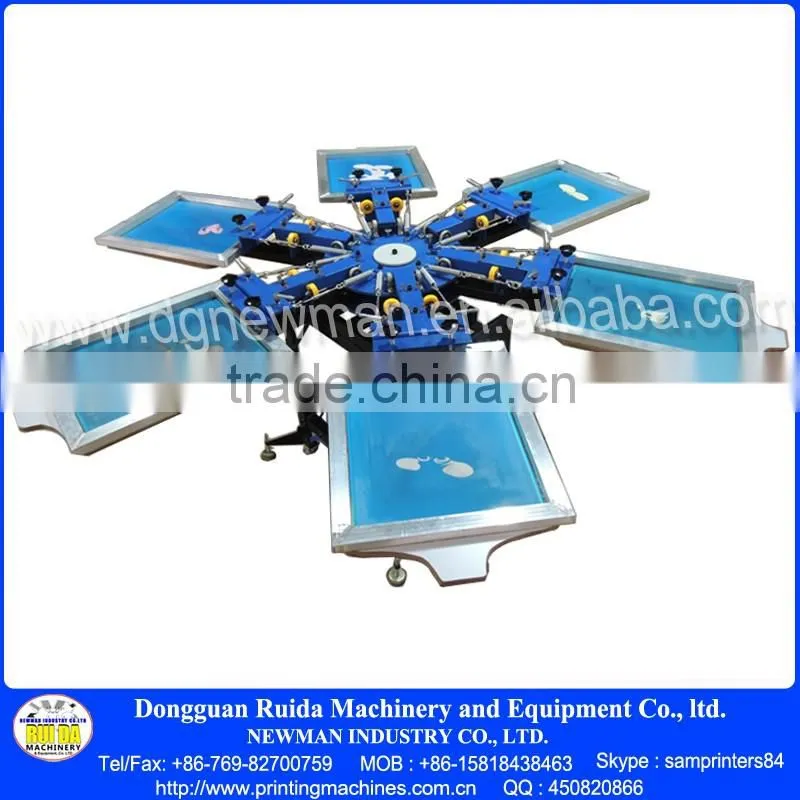 wholesale pima cotton t shirt full hands screen printing machine with kits