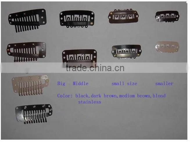 hot sell high quality blonde clip in hair extensions