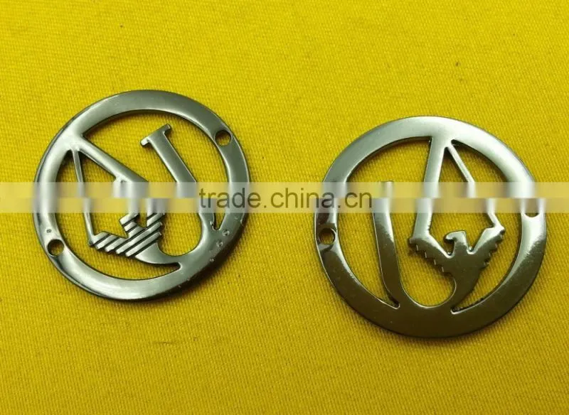 25mm Sew-on logo metal badges For Jeans clothes -- MZ6080