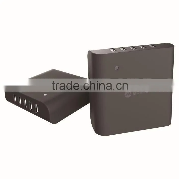 5 port USB Charger Rapid Charge For iphone And More - Powerful Smart multi USB Charger