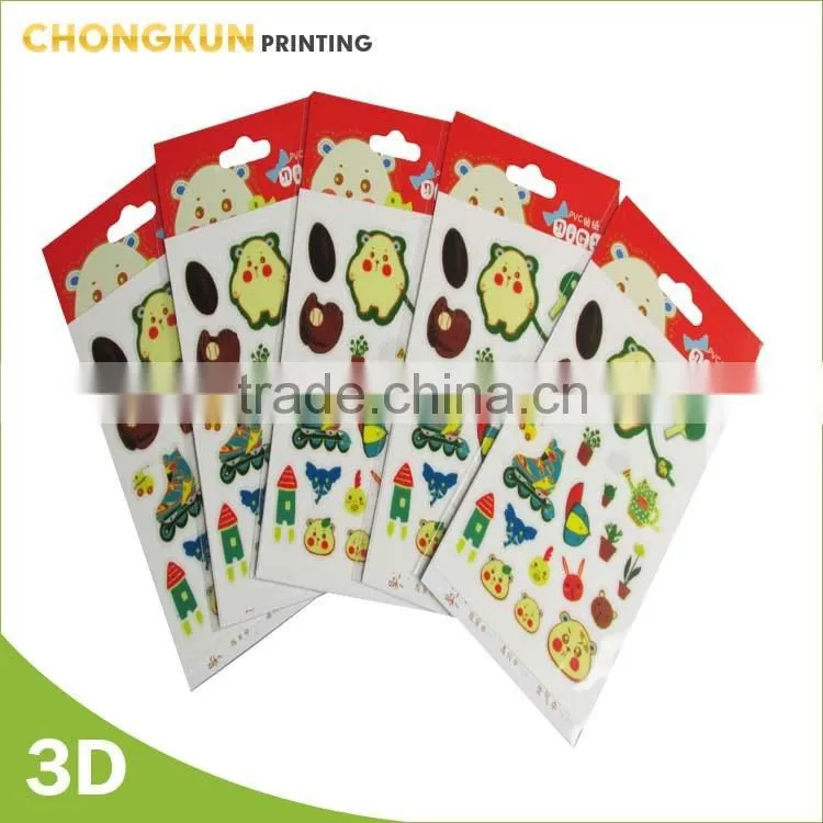 Custom owl waterproof transparent self adhesive sticker label, owl die cut sticker
