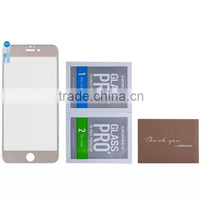 MOMAX 2 in 1 Full Frame Tempered Glass Screen Protector For iPhone 6/6s Clear Screen Protective Film MT-5051