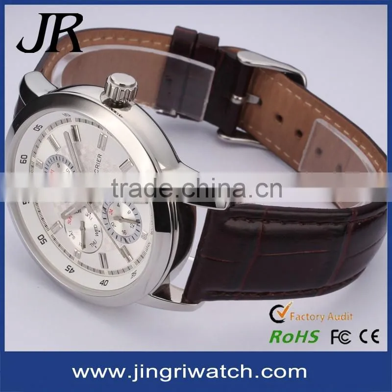 2016 hot charm your logo custom japan movt quartz watch stainless steel back classic quartz watch
