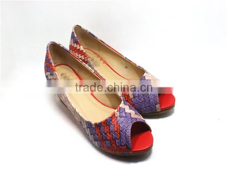 Multicolor wedges shoes 2014 ladies royal blue wedge heel shoes eva peeptoe sandals