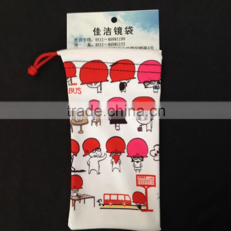 hot transfer printing microfibre pouch,eyeglasses cloth