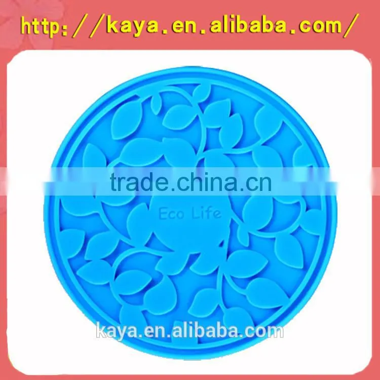 soft pvc 2d/3d clover coasters