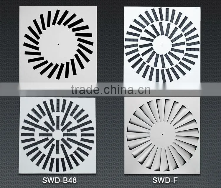 galvanized sheet ceiling swirl air diffuser