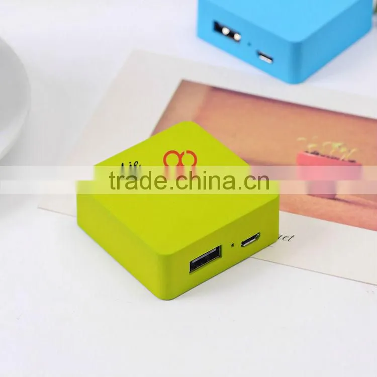 rechargeable external battery charger mobile phone W208 Cookie Power bank polymer or li-ion 2000MAH 280MAH china supplier