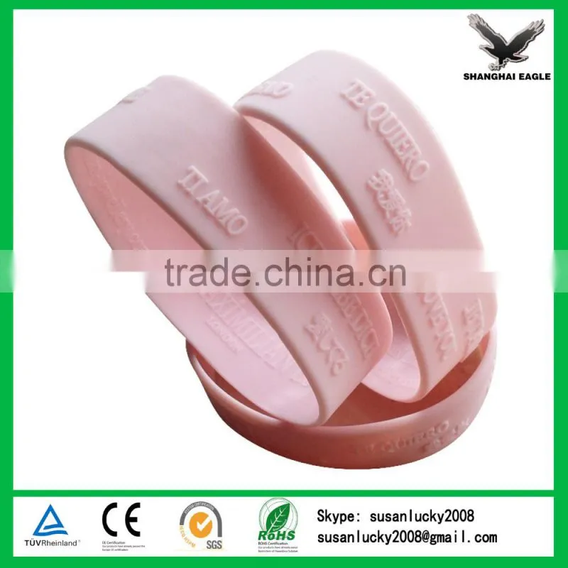 President selection custom embossed/ debossed silicone wristband, cheap silicone bracelet
