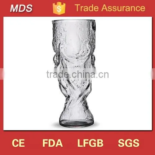 Hot selling cooling world cup trophy beer glass
