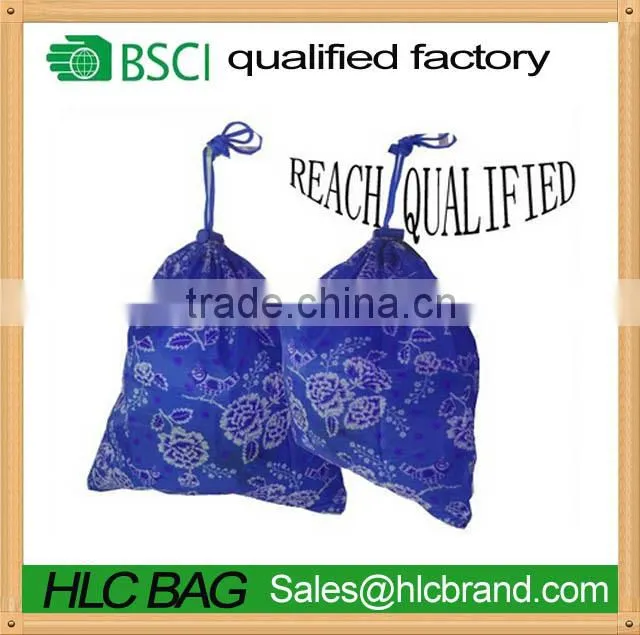 Recycling customized simple backpack nylon polyester drawstring bag HL-PB031
