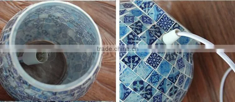 Handmade decorative mosaic desk lamp