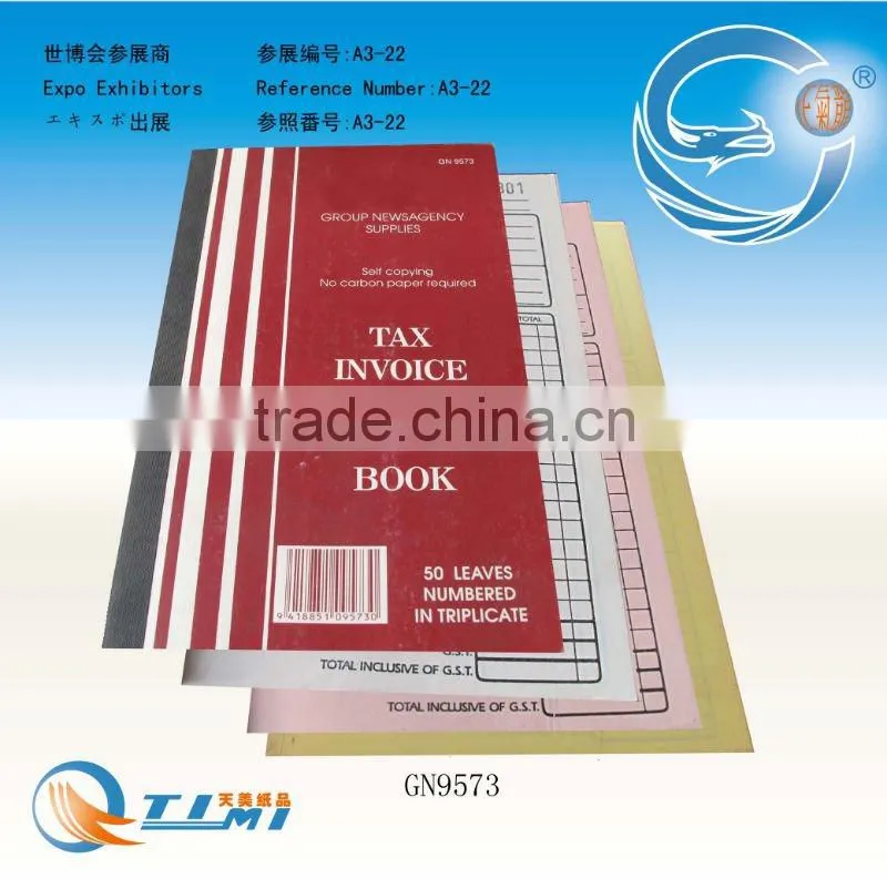 Tax Invoice and Statement Book,cash receipt book,restaurant small docket book,docket book,phone message book