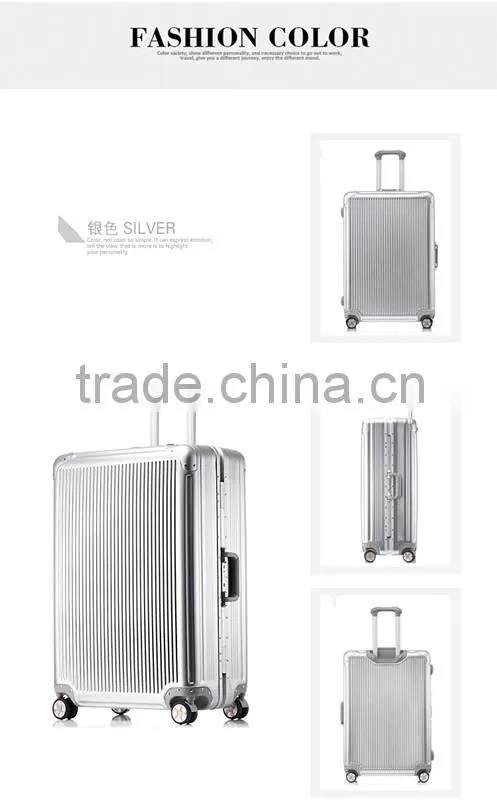 2016 Newest Fashion Smart Bluetooth Lock marrow aluminum frame 360 Universal Wheel luggage /Suitcasee