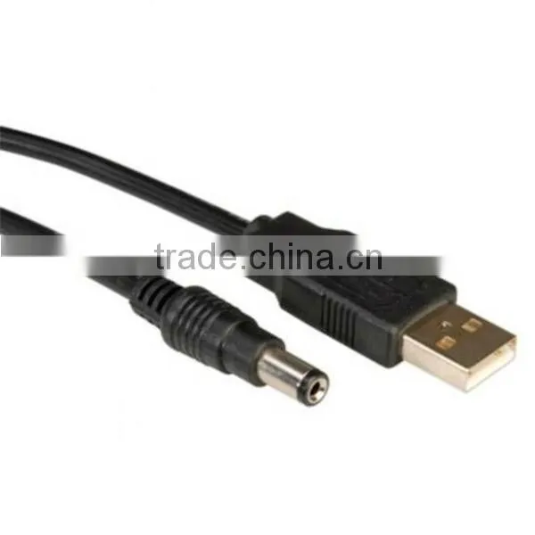 5.5*2.1 12v dc power cable with usb male connector