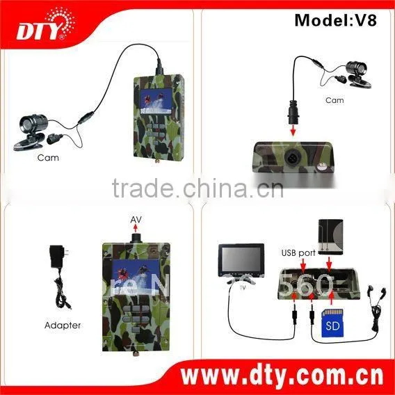 2.5" LCD waterproof rea ltime portable DVR