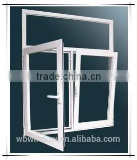 cheap Low-e glass upvc tilt and turn windows glass window replacement for sale