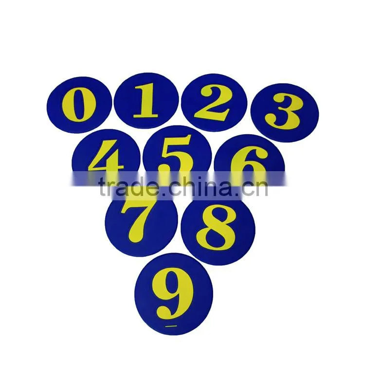 Pvc 23CM Educational Number Mark Mat For Kids