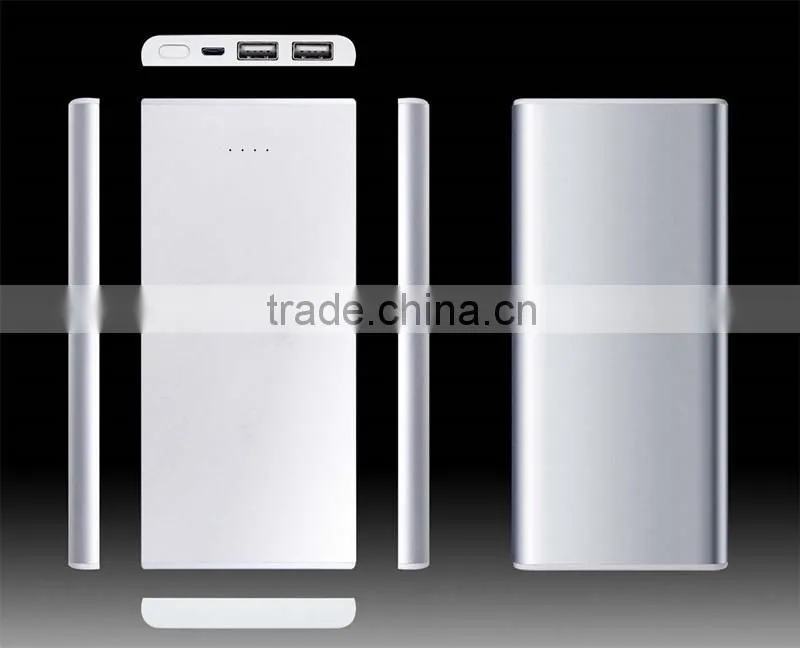 Best selling silver color power bank 8000mah power bank OEM charger