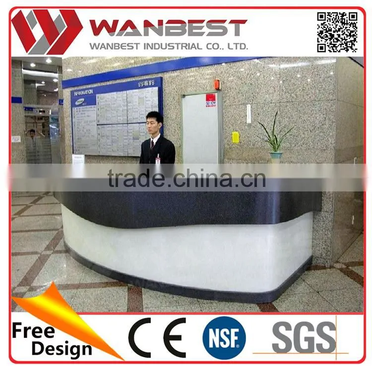 China manufacture promotional clothes contemporary reception desk