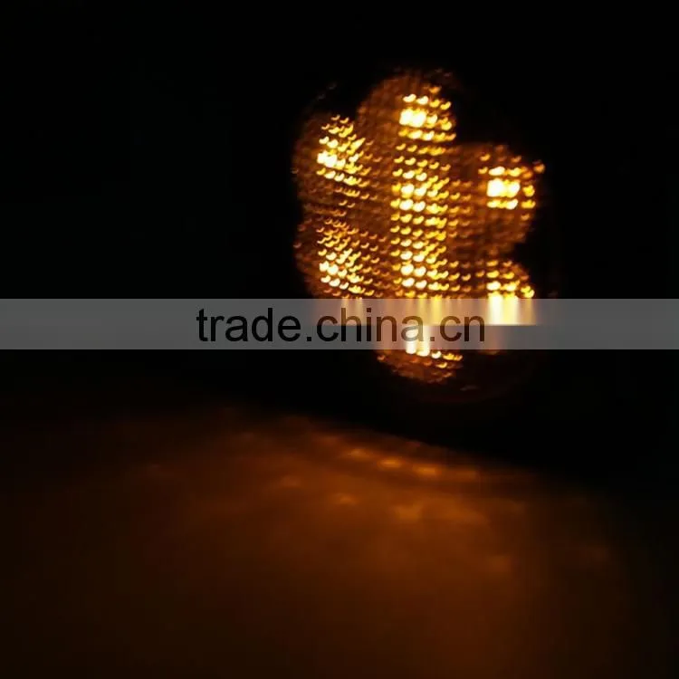 07-15 Jeep Wrangler USA Front Signal Lights Smoke led lights front turn signal lenses-Amber led signal light