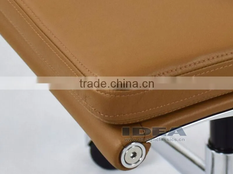Replica Charles Soft Pad Office Chair- Light Brown Color Genuine Leather