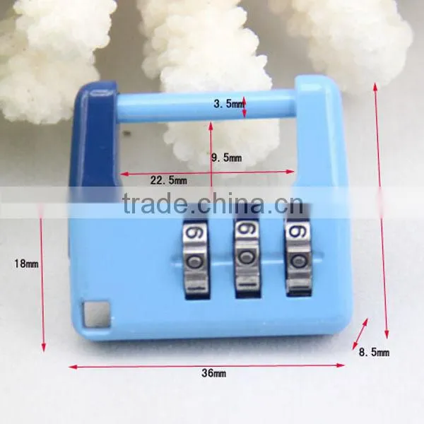 cheap keyless mechanical reset code safety promotional locks for bag
