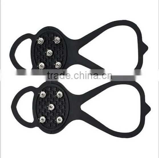 2014 new Snow crampons silicone shoe covers for outdoor sport