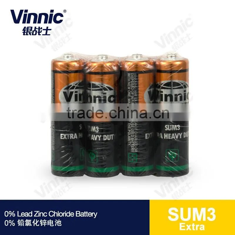 r6 aa battery extra 0% Lead Zinc Chloride Dry Battery