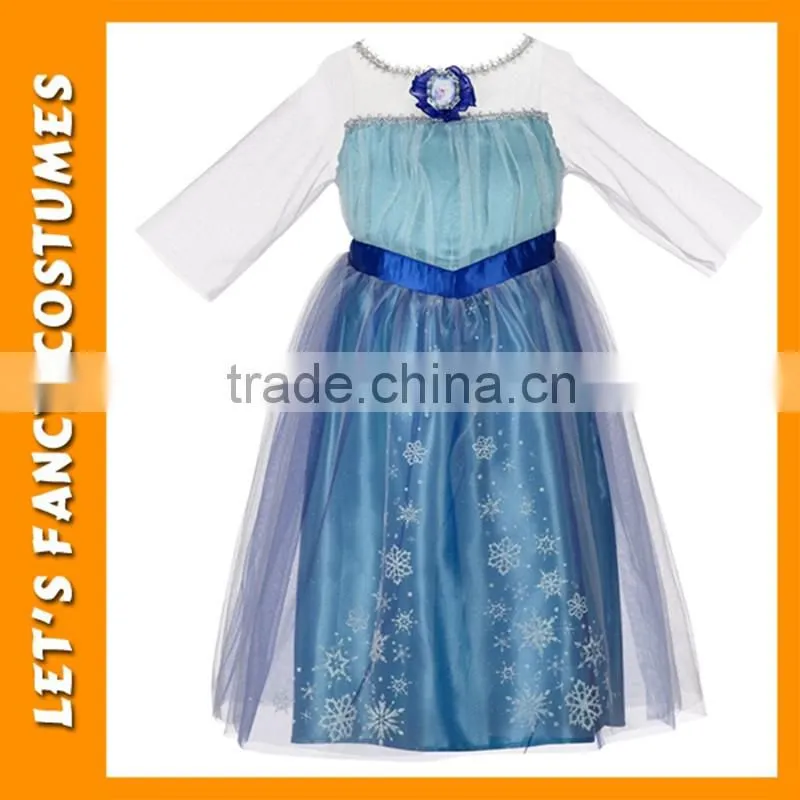 PGCC-2643 Wholesale frozen elsa costumes for girls frozen kids party dress for children halloween fancy dress costume