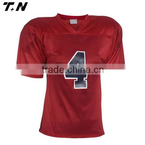 Wholesale youth football uniforms,mesh football jersey fabric