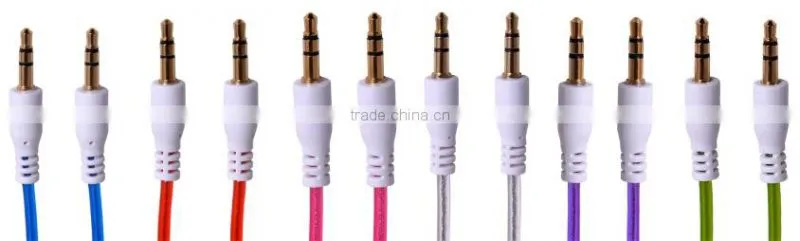 3.5mm cable stereo Plug to Stereo Plug 1.2 Mtrs Gold (black)