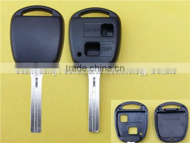 Replacement 2 button remote key fob case shell for Toyota car master key, Toy48 blade